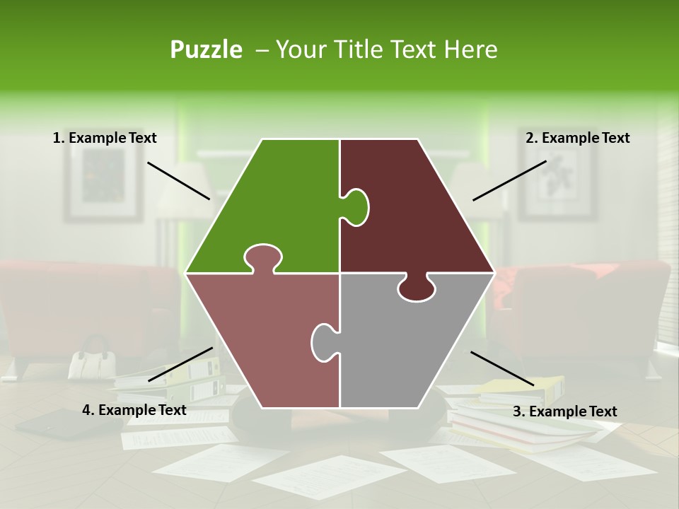 Zen Binder Interior PowerPoint Template