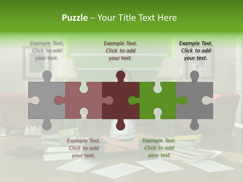 Zen Binder Interior PowerPoint Template