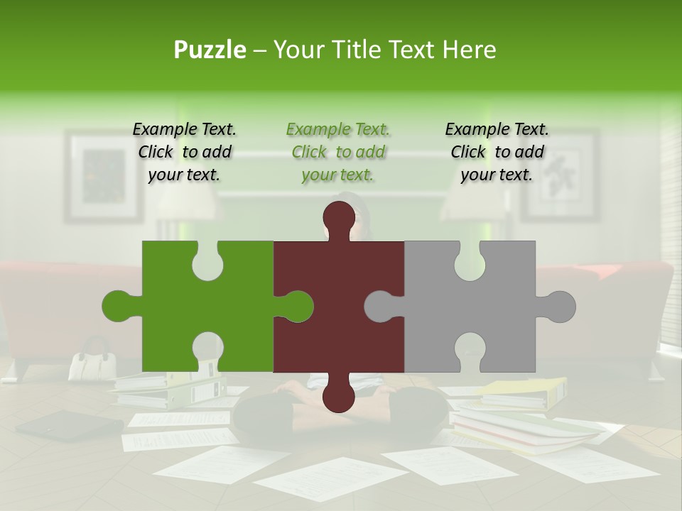 Zen Binder Interior PowerPoint Template