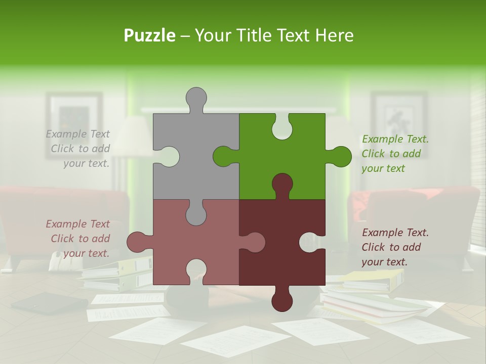 Zen Binder Interior PowerPoint Template