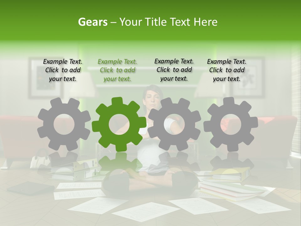 Zen Binder Interior PowerPoint Template