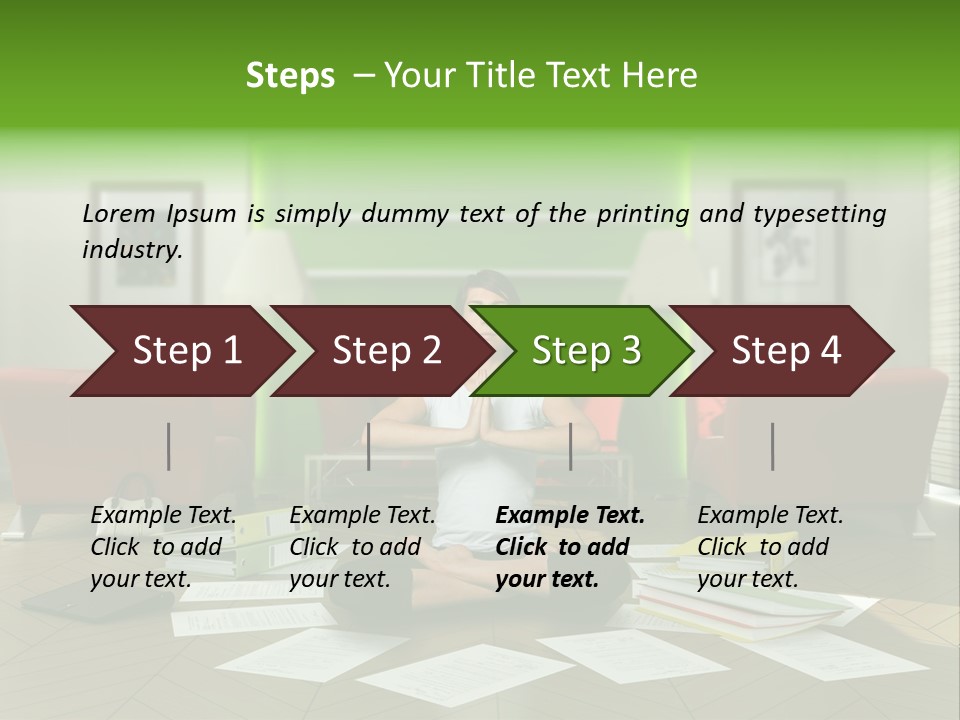 Zen Binder Interior PowerPoint Template