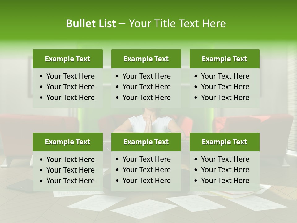 Zen Binder Interior PowerPoint Template