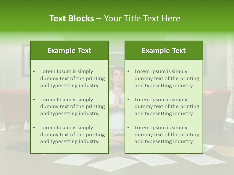 Zen Binder Interior PowerPoint Template