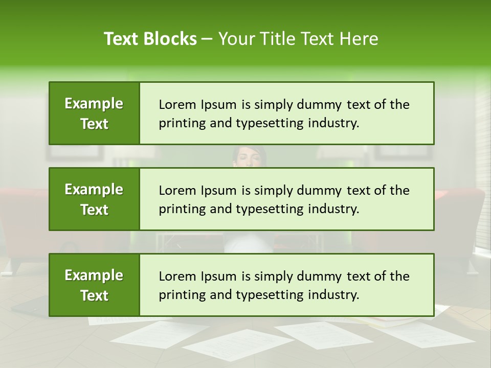 Zen Binder Interior PowerPoint Template