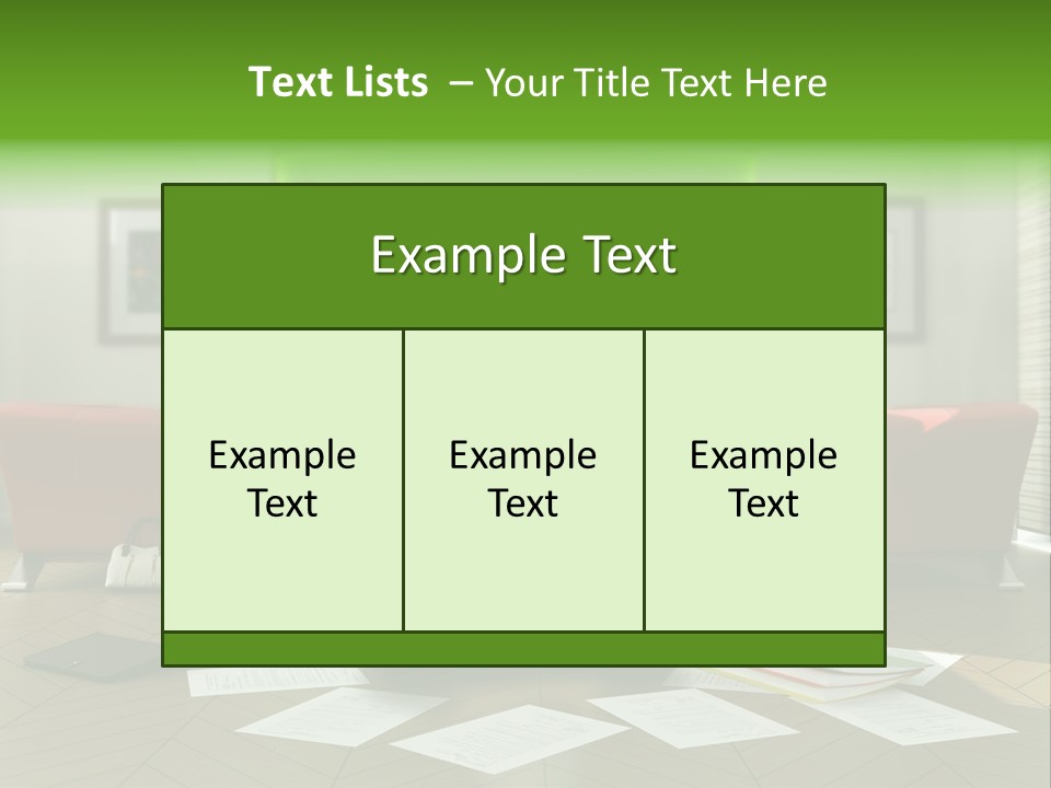 Zen Binder Interior PowerPoint Template
