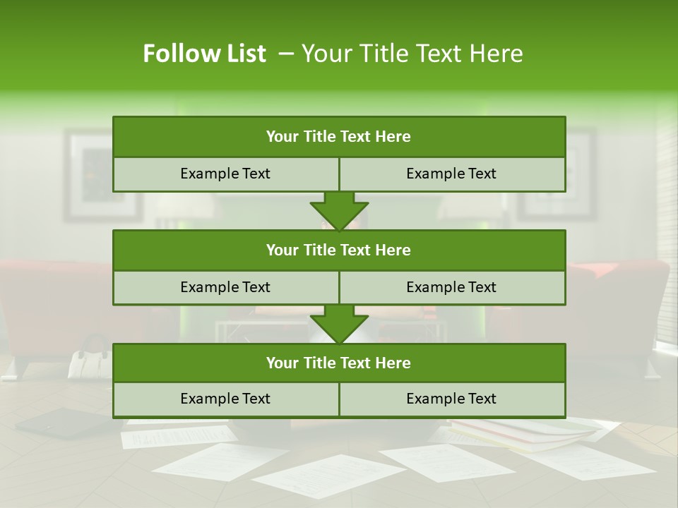 Zen Binder Interior PowerPoint Template
