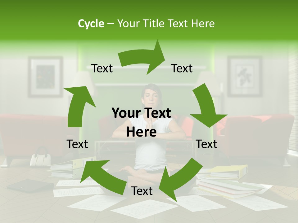 Zen Binder Interior PowerPoint Template