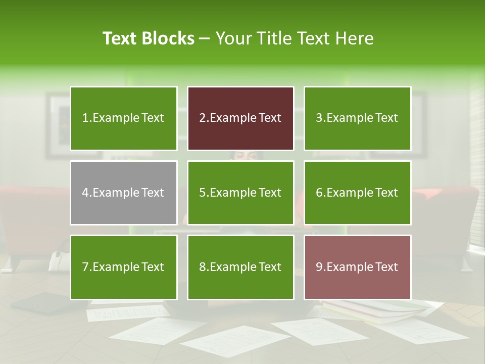 Zen Binder Interior PowerPoint Template