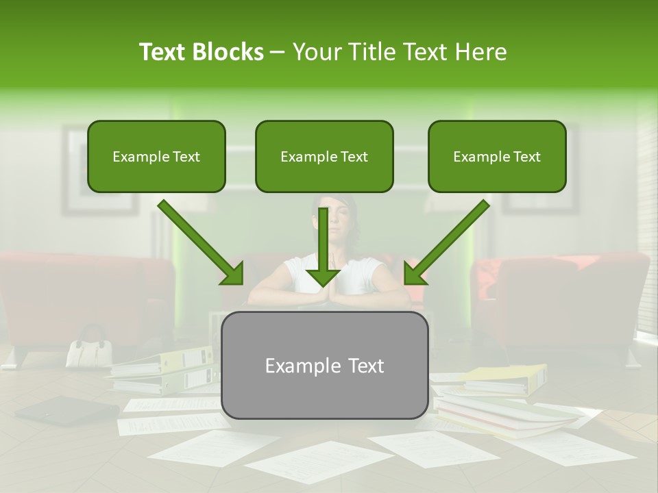 Zen Binder Interior PowerPoint Template