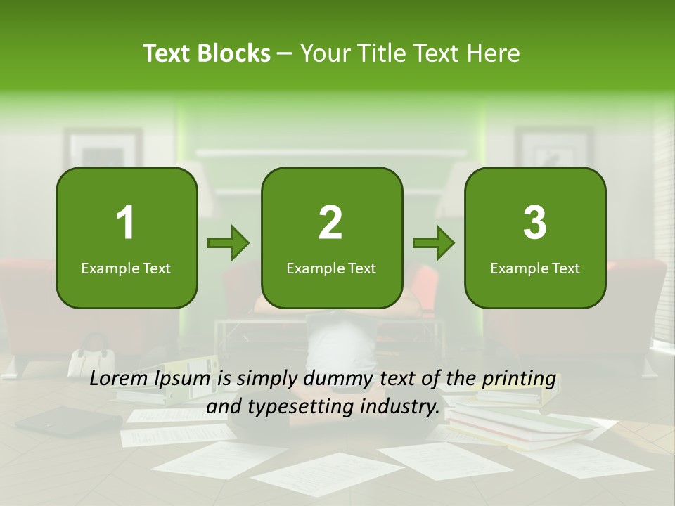 Zen Binder Interior PowerPoint Template