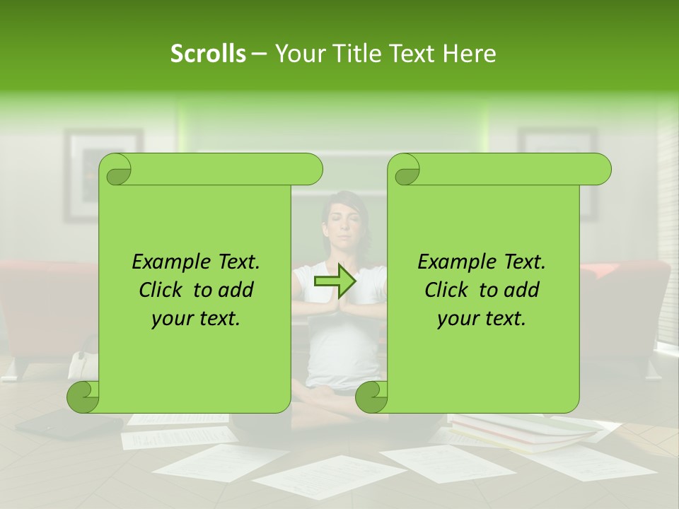 Zen Binder Interior PowerPoint Template