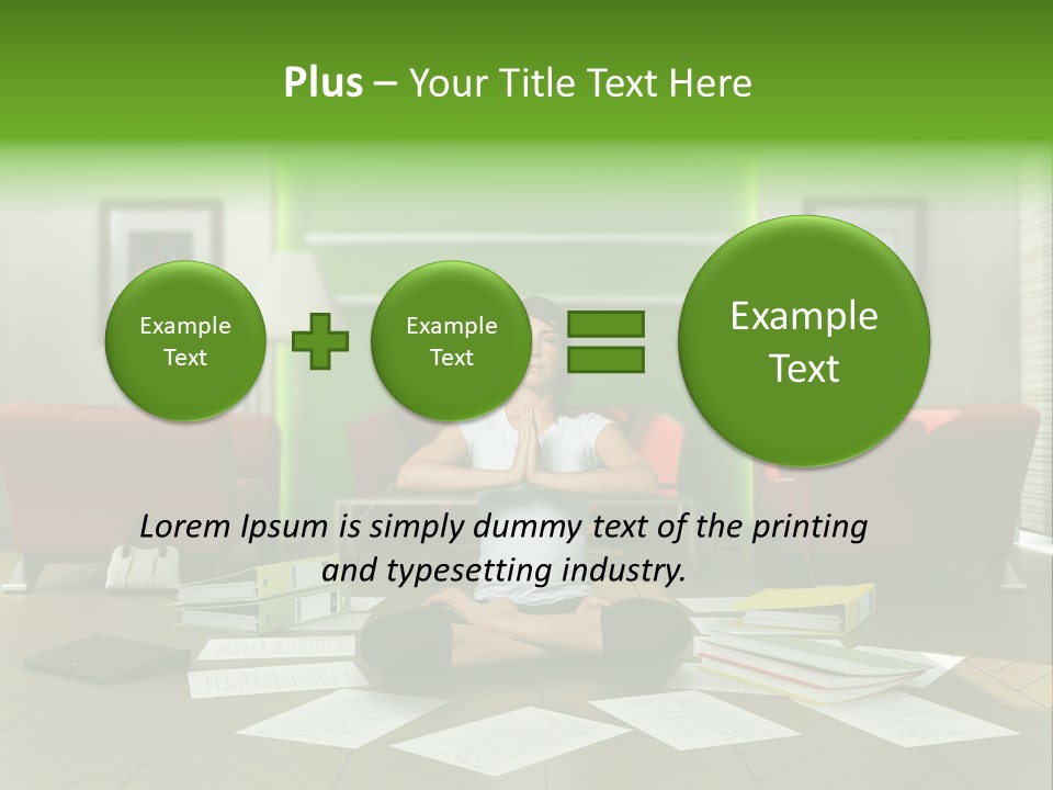 Zen Binder Interior PowerPoint Template