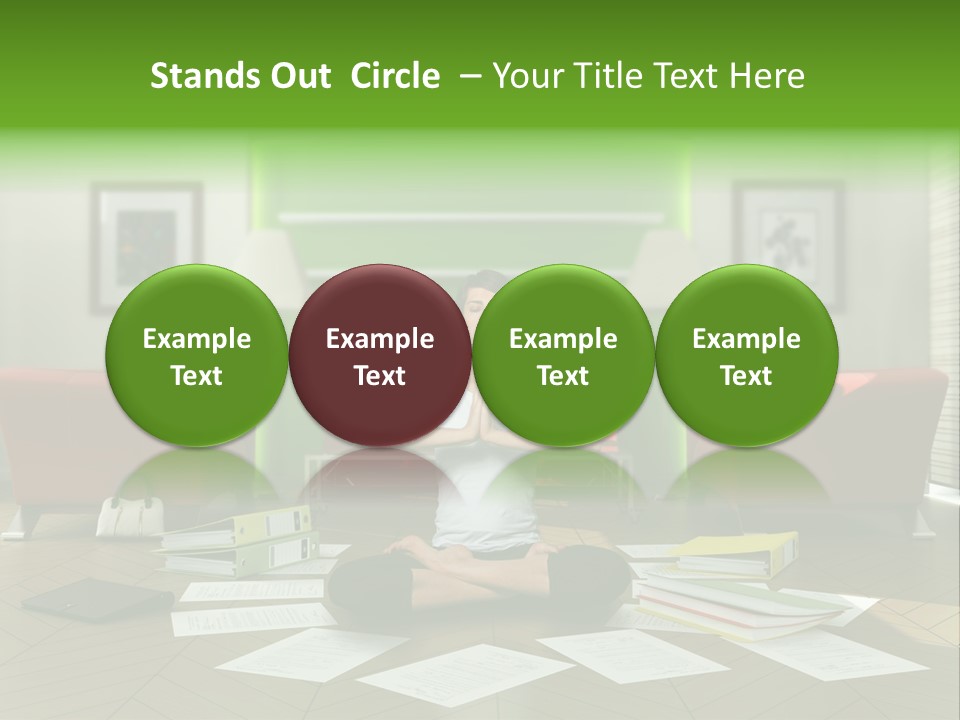 Zen Binder Interior PowerPoint Template