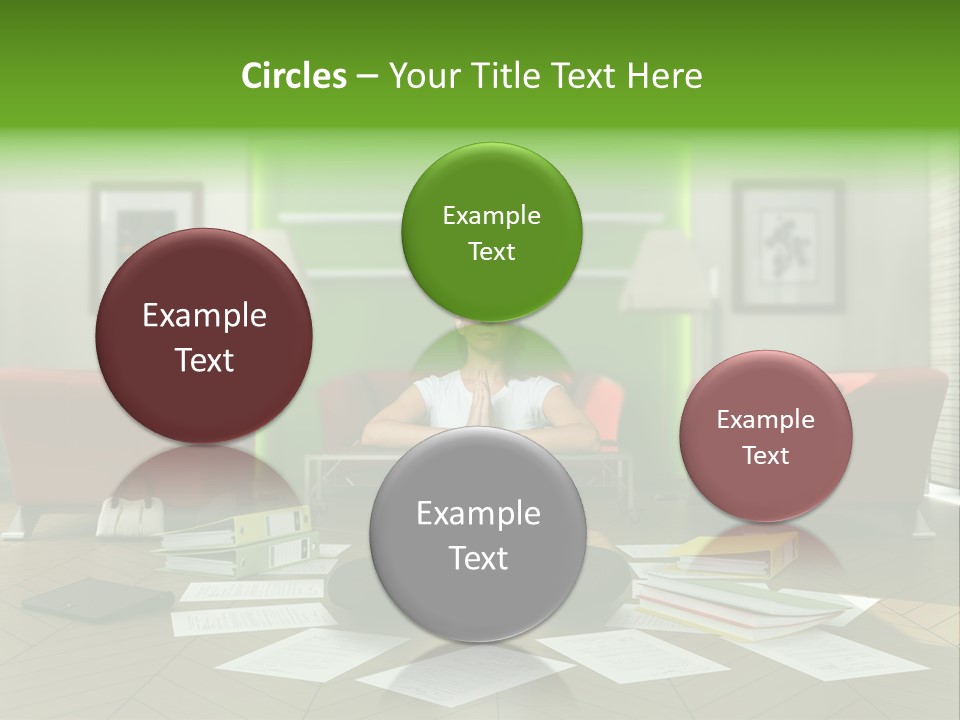 Zen Binder Interior PowerPoint Template