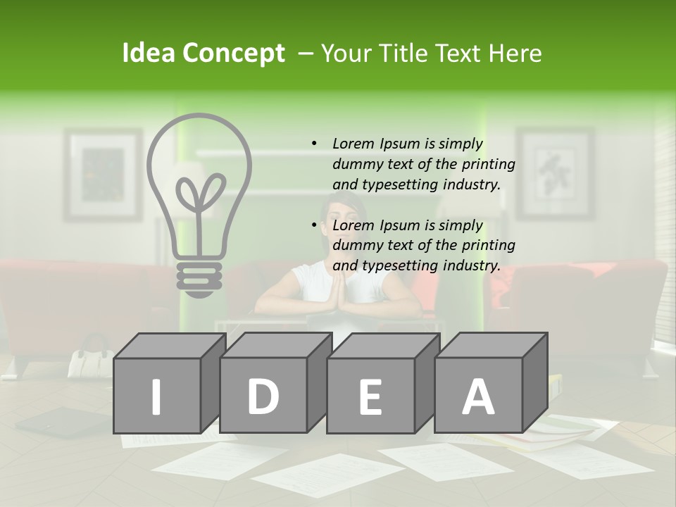 Zen Binder Interior PowerPoint Template