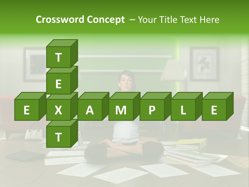 Zen Binder Interior PowerPoint Template