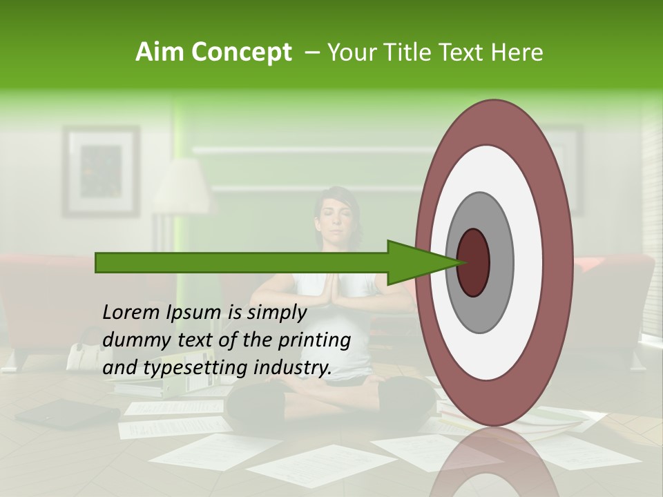 Zen Binder Interior PowerPoint Template