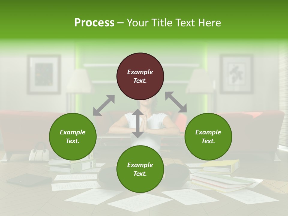 Zen Binder Interior PowerPoint Template