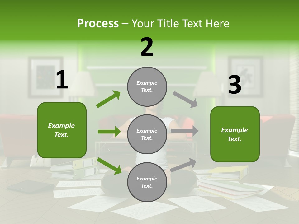 Zen Binder Interior PowerPoint Template