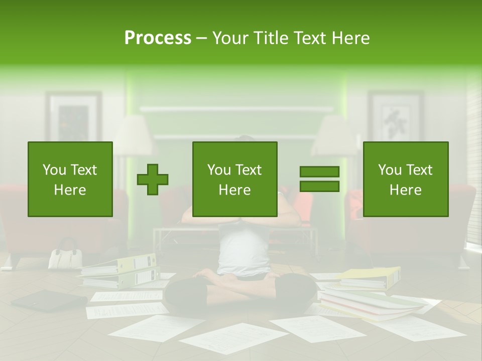 Zen Binder Interior PowerPoint Template