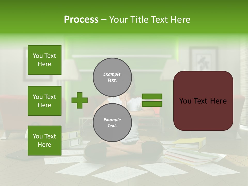 Zen Binder Interior PowerPoint Template