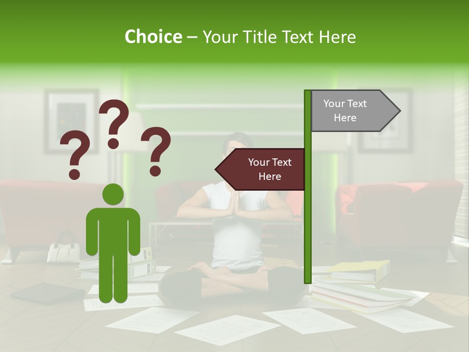 Zen Binder Interior PowerPoint Template