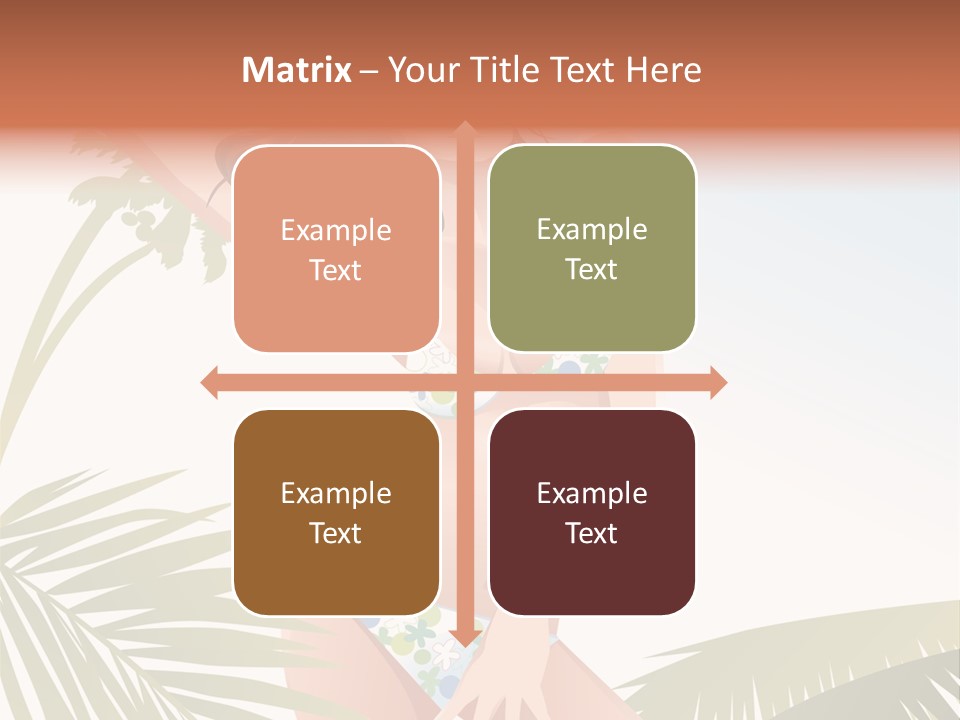 A Woman In A Bikini Is Posing For A Picture PowerPoint Template