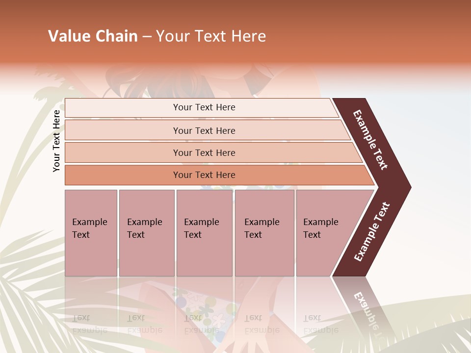 A Woman In A Bikini Is Posing For A Picture PowerPoint Template