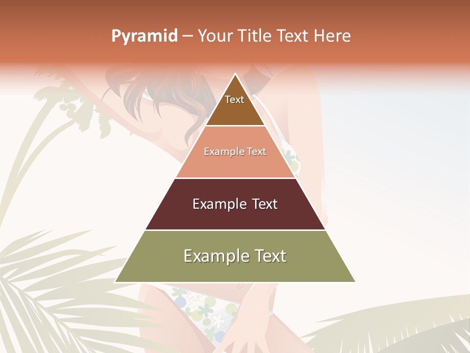 A Woman In A Bikini Is Posing For A Picture PowerPoint Template