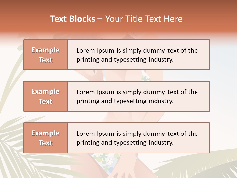 A Woman In A Bikini Is Posing For A Picture PowerPoint Template