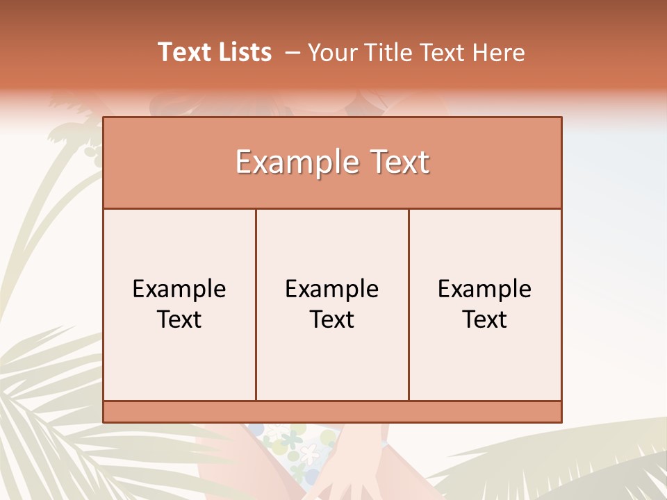 A Woman In A Bikini Is Posing For A Picture PowerPoint Template