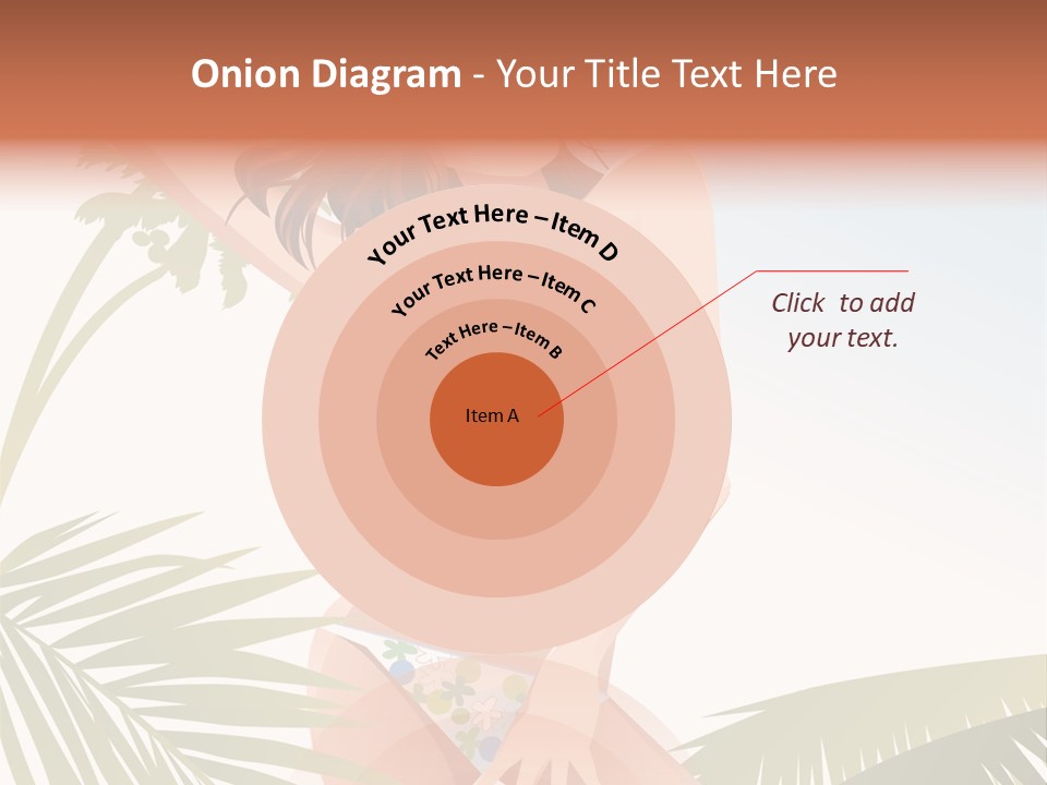 A Woman In A Bikini Is Posing For A Picture PowerPoint Template