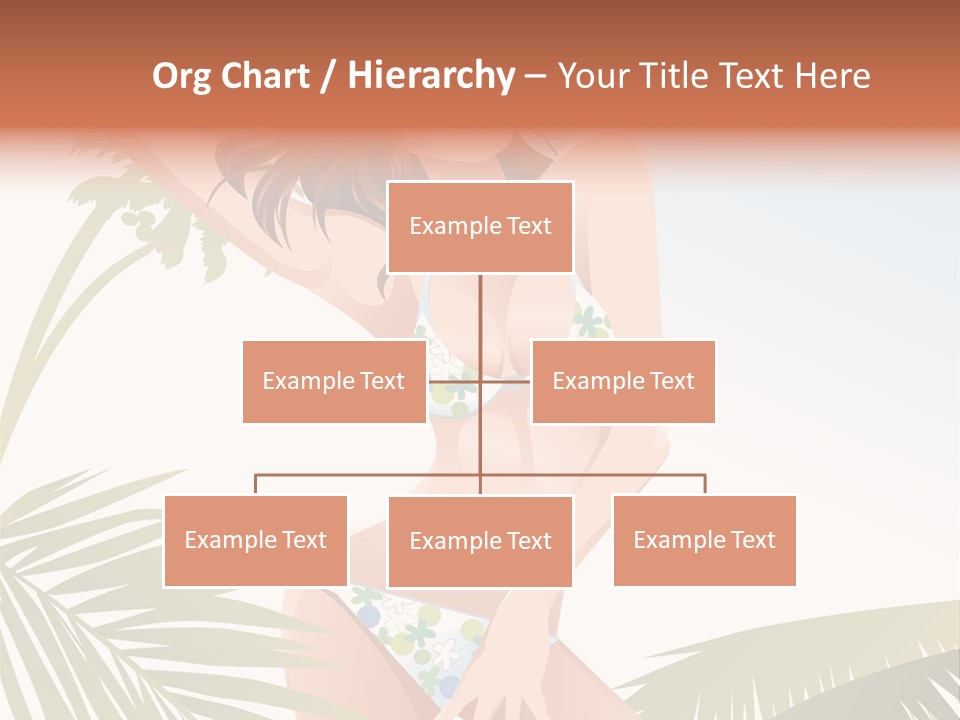 A Woman In A Bikini Is Posing For A Picture PowerPoint Template