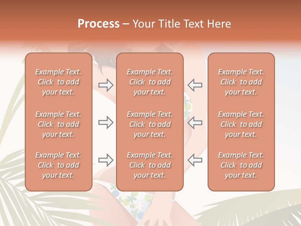 A Woman In A Bikini Is Posing For A Picture PowerPoint Template