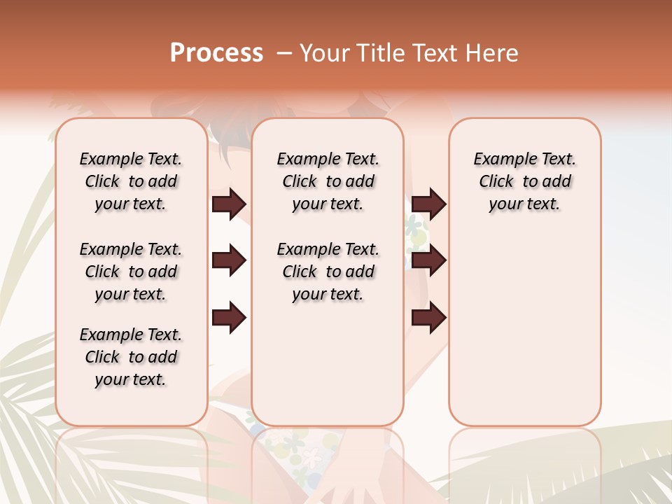 A Woman In A Bikini Is Posing For A Picture PowerPoint Template
