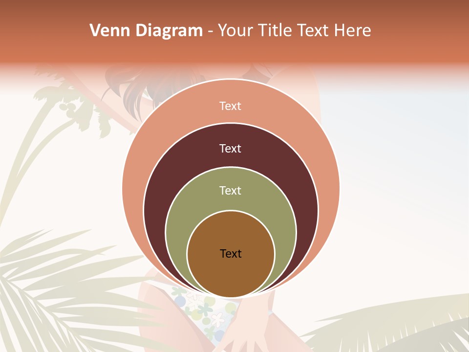A Woman In A Bikini Is Posing For A Picture PowerPoint Template