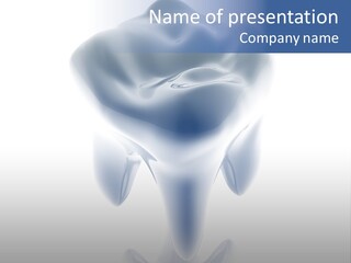 A Tooth With A Toothbrush In The Middle Of It PowerPoint Template