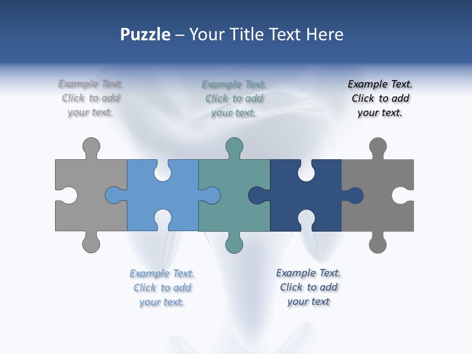 A Tooth With A Toothbrush In The Middle Of It PowerPoint Template