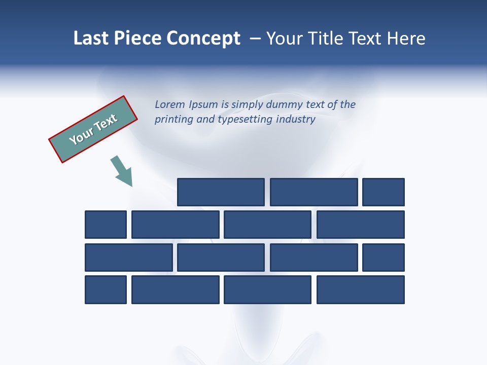 A Tooth With A Toothbrush In The Middle Of It PowerPoint Template
