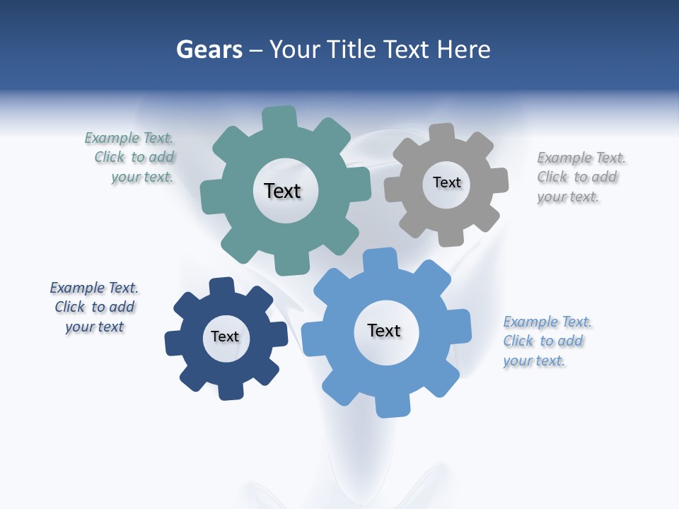 A Tooth With A Toothbrush In The Middle Of It PowerPoint Template