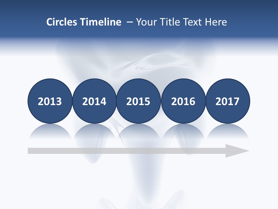 A Tooth With A Toothbrush In The Middle Of It PowerPoint Template