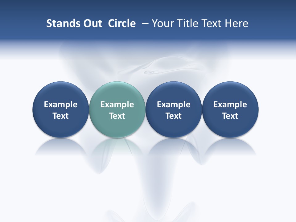 A Tooth With A Toothbrush In The Middle Of It PowerPoint Template