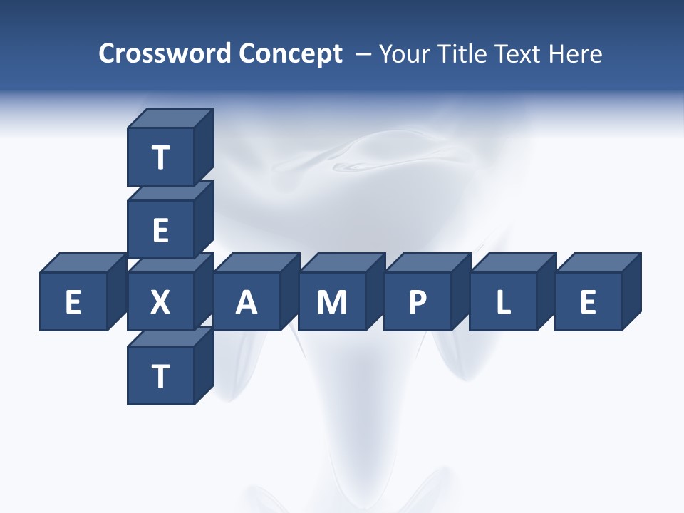 A Tooth With A Toothbrush In The Middle Of It PowerPoint Template