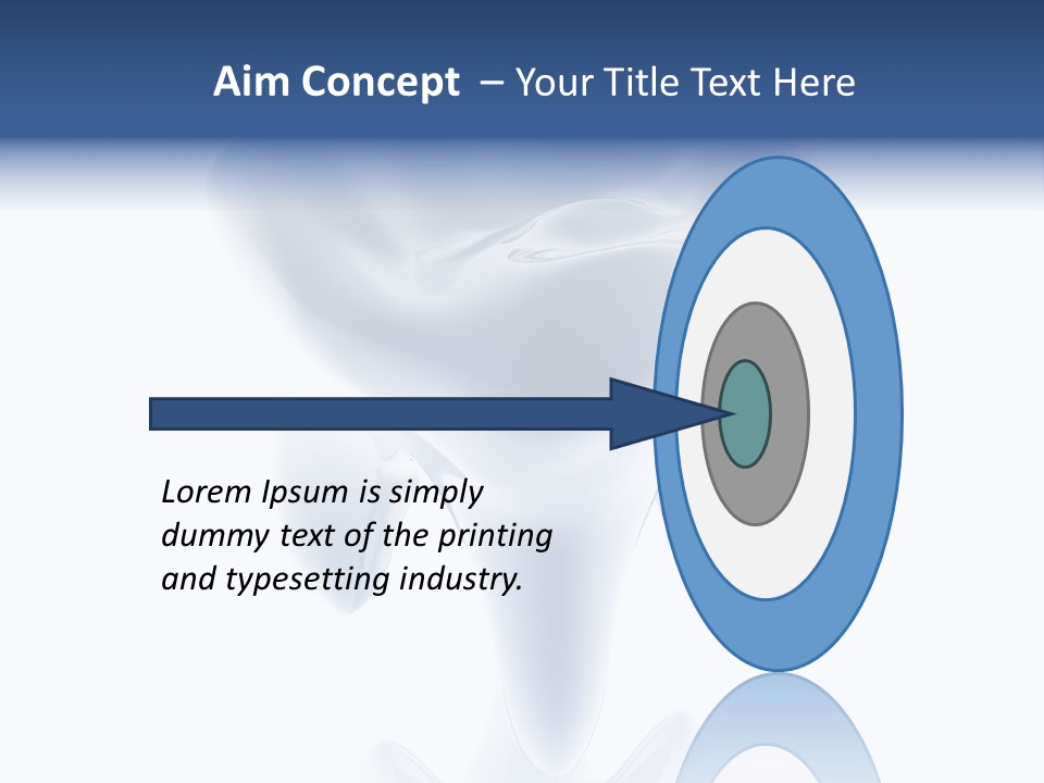A Tooth With A Toothbrush In The Middle Of It PowerPoint Template