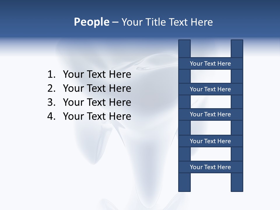 A Tooth With A Toothbrush In The Middle Of It PowerPoint Template