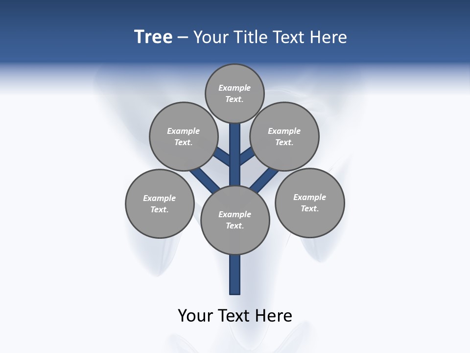 A Tooth With A Toothbrush In The Middle Of It PowerPoint Template