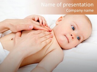 Finger Kid Woman PowerPoint Template