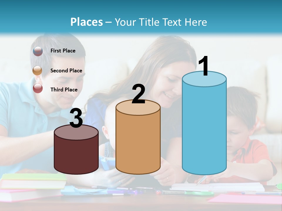 A Family Playing With A Tablet On The Floor PowerPoint Template