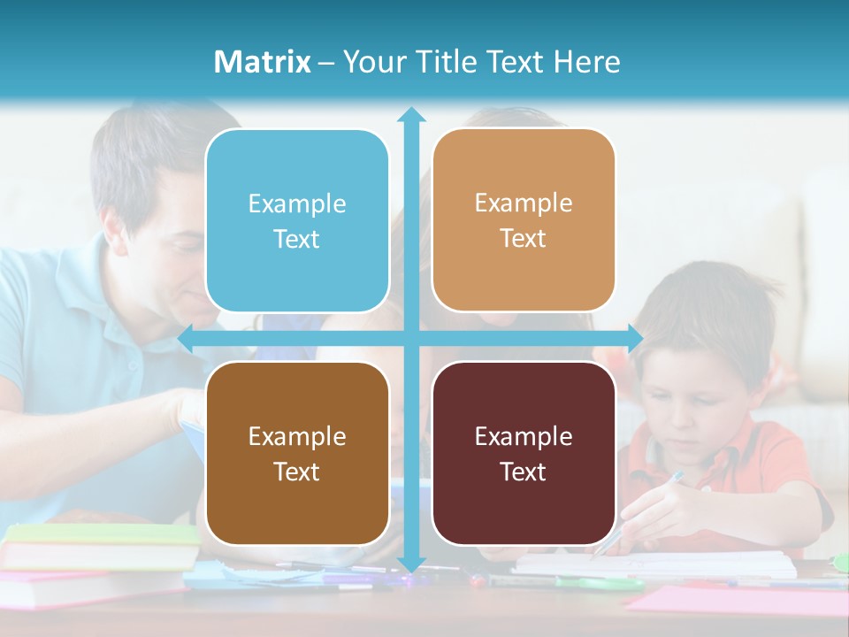 A Family Playing With A Tablet On The Floor PowerPoint Template